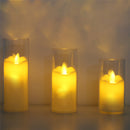 6Pcs Led Flameless Acrylic Battery Candles.