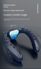 Rechargeable Semiconductor Bladeless Turbo Neck Fan