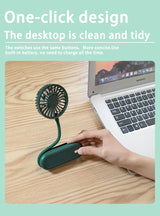 USB Mini Rechargeable Neck Fan.