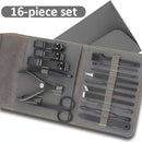 12 or 16 pcs Stainless Steel Manicure/Pedicure Set with Leather case.