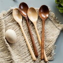 6 Piece  9 Inch Bamboo Mixing Spoons