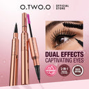 O.TWO.O Waterproof Long Lasting, Quick Drying, Smooth, Thick 2 in 1 Liquid Eyeliner And Mascara.