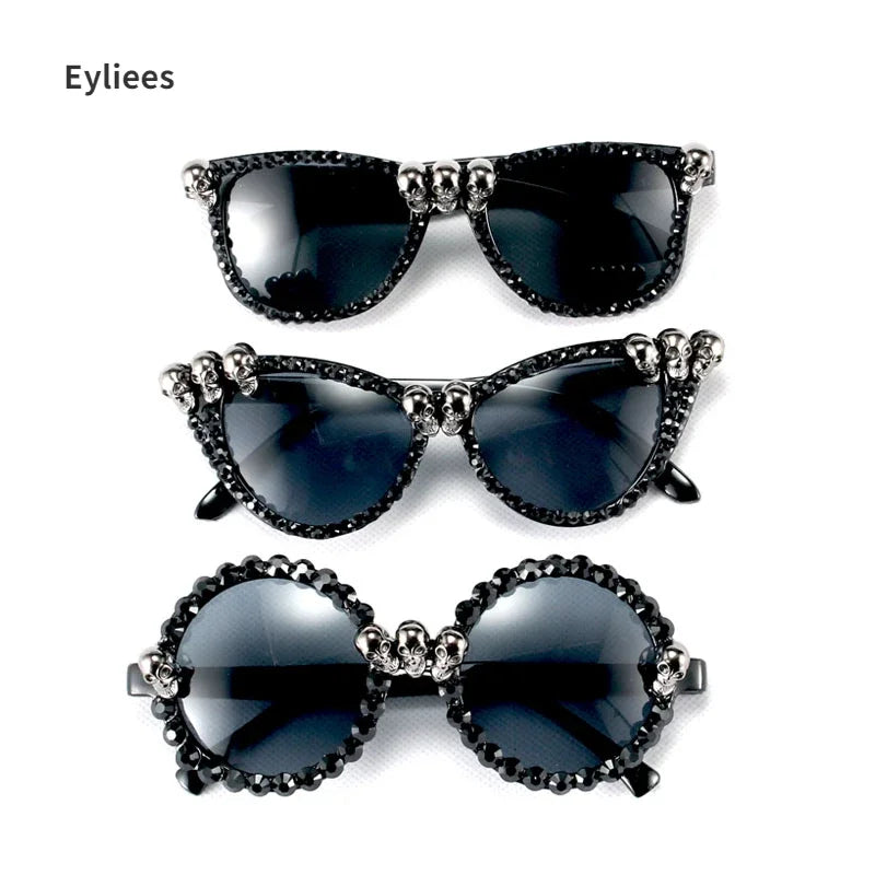 Vintage Gothic Skull Sunglasses