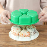 6 in 1 Onigiri Triangular Rice Mold With Lid