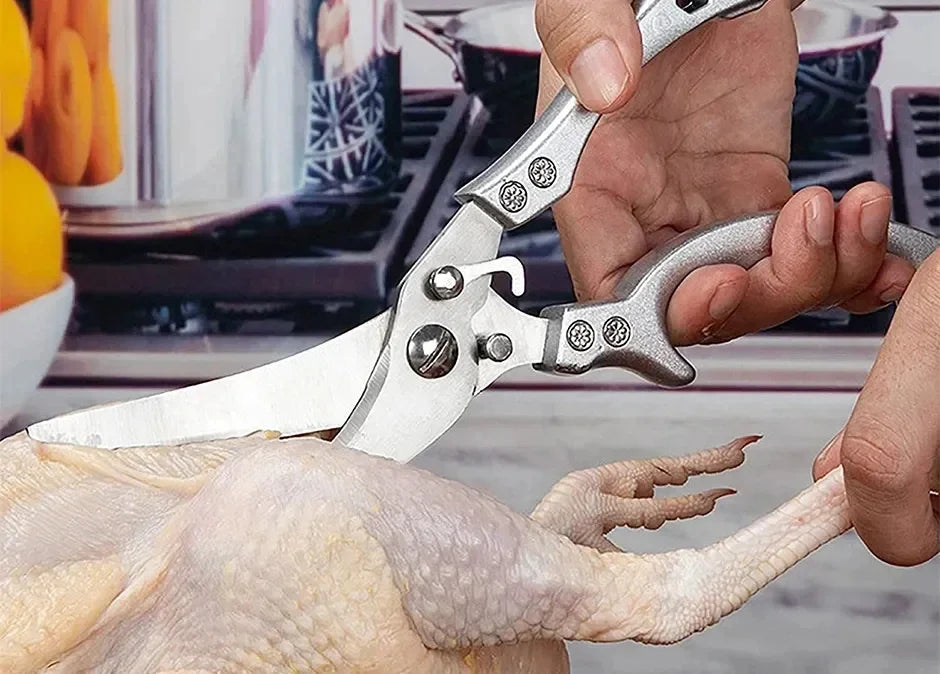 Stainless Steel Kitchen Scissors For Chicken Duck Fish Cutting