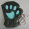 Winter Faux Fur Plush Warm Half Finger Mittens/Gloves.