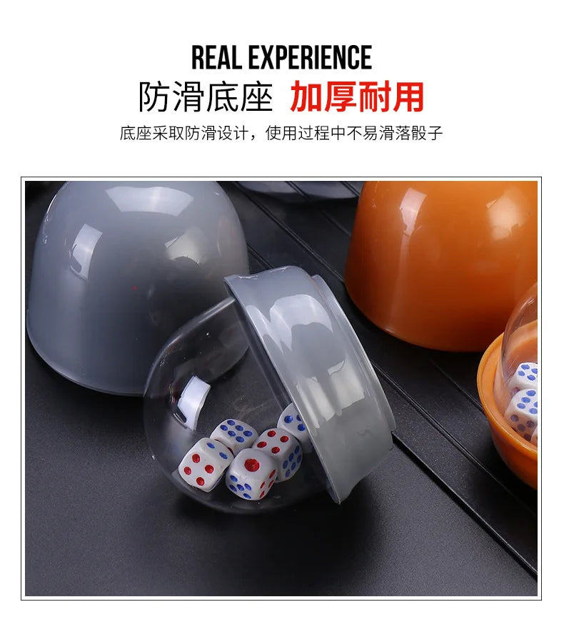 5pc Enclosed Dice Cup