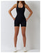Women's Sleeveless One-piece Jumpsuit Fitness Bodysuit