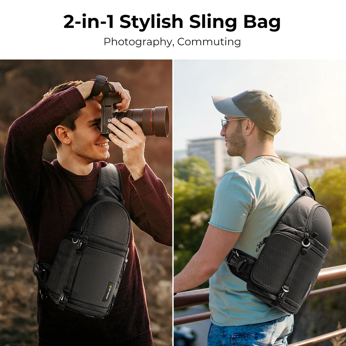 K&F Concept Waterproof 10L DSLR/SLR Sling Camera Backpack