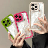 Marble Silicone Case For iPhone 15 16 17 Pro Max
