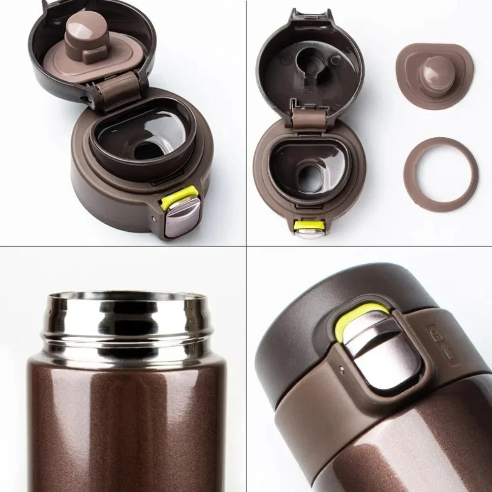 500M/16 Oz Insulated Stainless Steel BPA Free Leakproof Water Bottle
