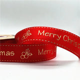 5yards Of 1inch(25mm) Christmas Polyester Ribbon.