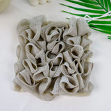 2-In-1 Bath Ball Towel Loofah With Drawstring Closure