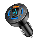 66W  Fast Charging Phone Charger for iPhone, Samsung. plugs into your cigarette lighter and has 4-USB ports