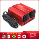 300W Car Power Inverter 12V to 110V Cigarette Lighter Converter USB Plug Auto Accessories