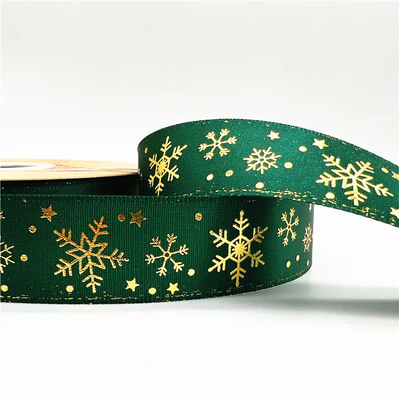 5yards Of 1inch(25mm) Christmas Polyester Ribbon.