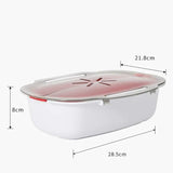 Microwave Oven Plastic Steamer With Lid