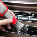 Auto Detailing Interior Double Head Brushes For Air Vent, Grill Duster Cleaning Tools