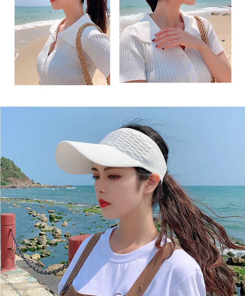 Elastic Fabric Sports Sun Cap