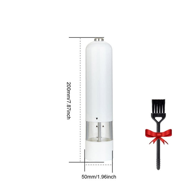 Electric Salt/Pepper Grinder With Adjustable Coarseness.