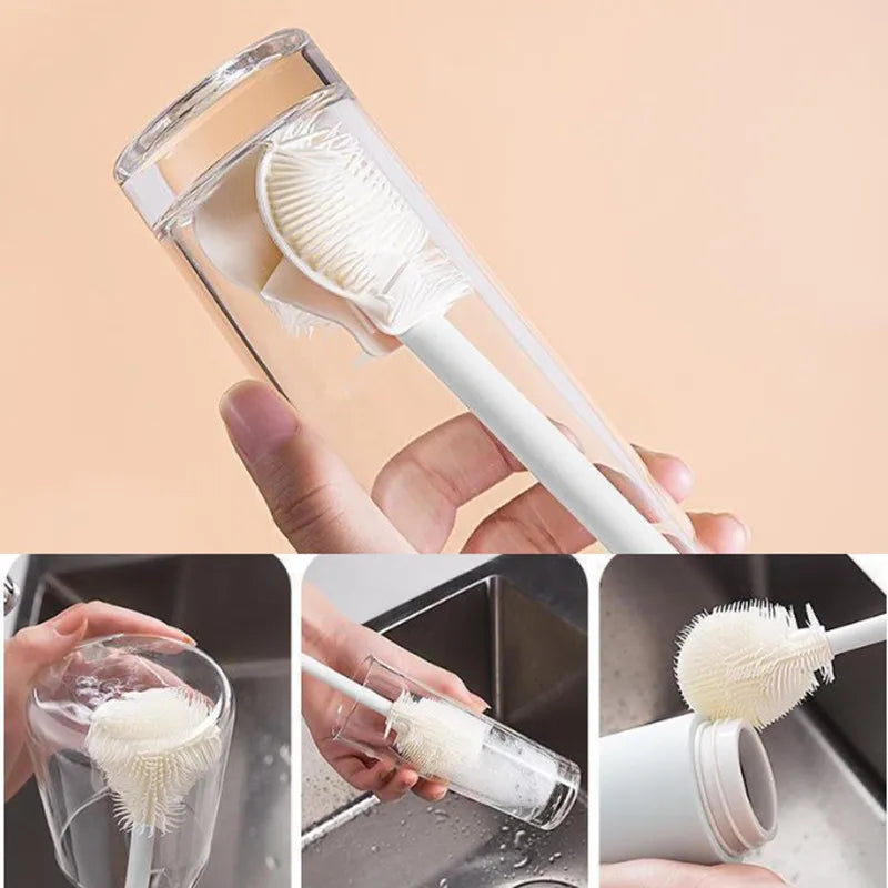 Detachable Suction Rotating Bottle Brush Cleaner