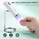 NAILPOP USB Rechargeable Pink Portable Magnetic UV Gel Nails Lamp