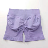 NCLAGEN 4.5" Women's  Low Ribbed Band Scrunch Butt Seamless Impact Shorts