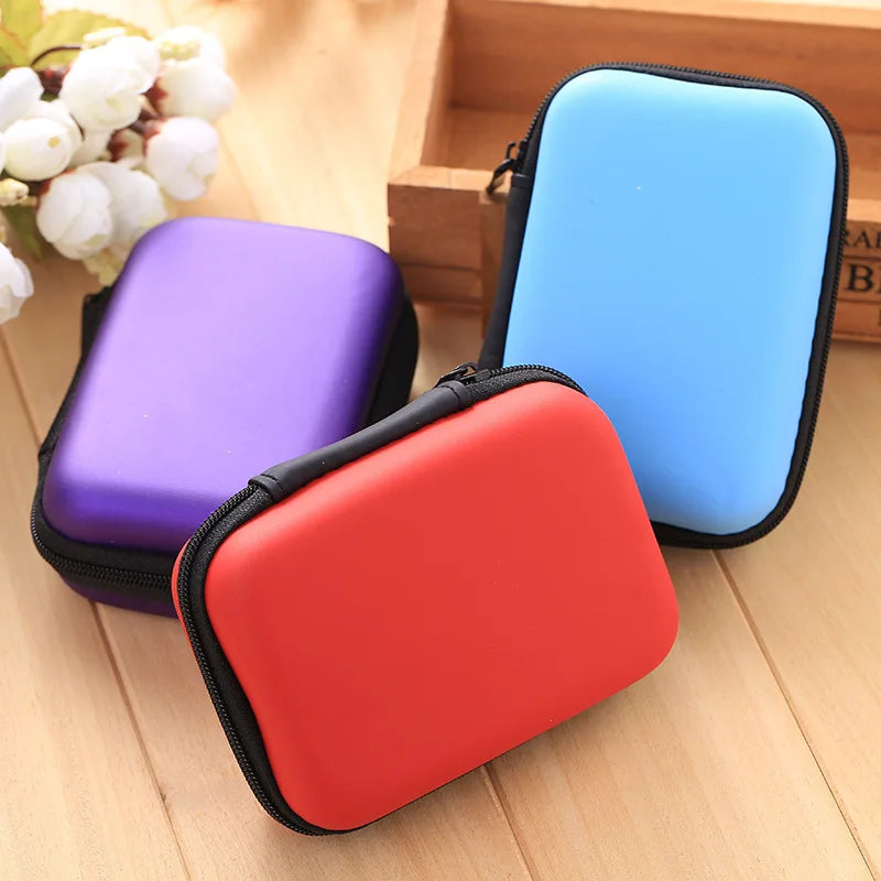 Zipper Carry Case in Multi-Colors For Cards Or Earphones