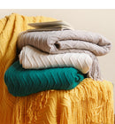 Battilo Machine Washable Decorative Soft Knitted Throws.