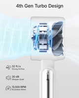 USB Charging Mini Handheld High-speed Digital Display Fan