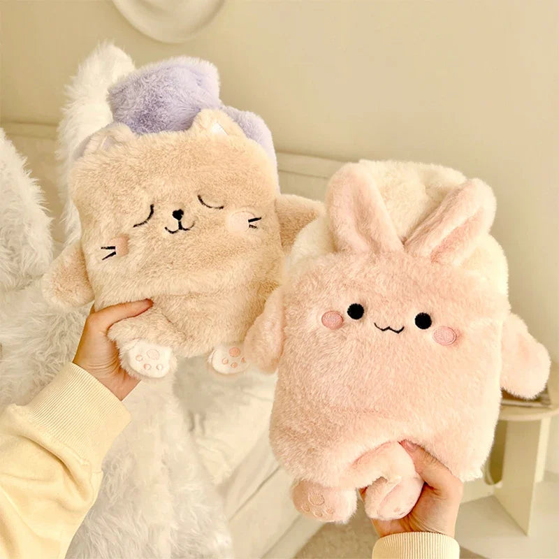 Plush Hot Water Bottle Cover
