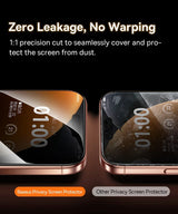Baseus 0.4mm Corning Tempered Glass Anti-Peeping Screen Protector For iPhone 13 14 15 16 17 Max Pro
