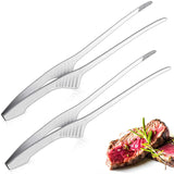 Non Slip Stainless Steel Tongs for Serving Food