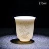 Chinese Three-dimensional White Porcelain Tea Cup