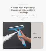 3-in-1 Water Wiper Squeegee For Shower and Glass Surfaces