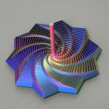 3D Printed Expanded Sensory Hexagon Fidget with Handle For Stress Relief