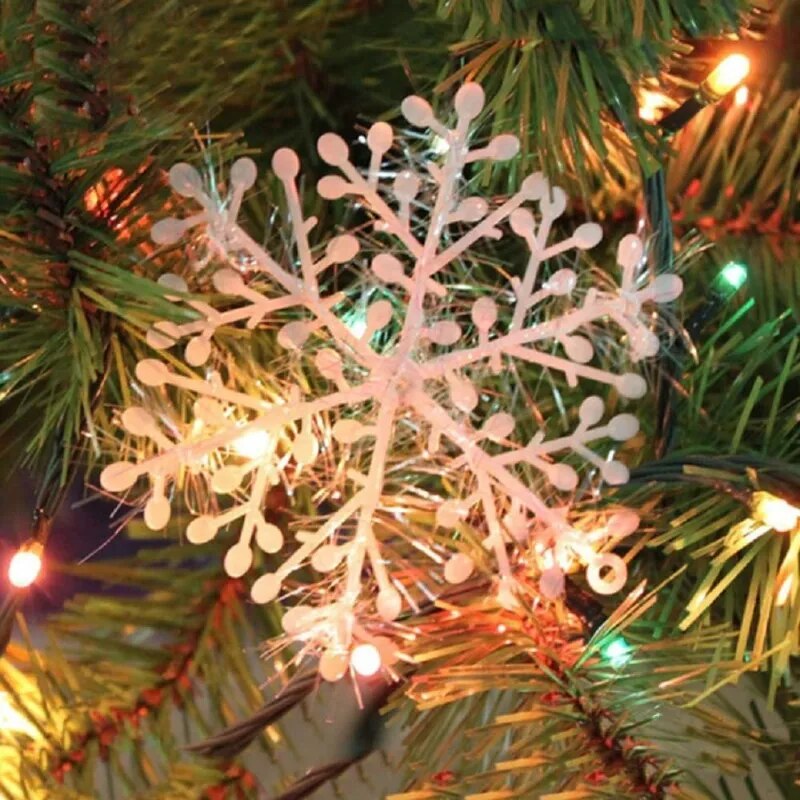 30Pcs Christmas Snowflake Garland Or Tree Ornament.