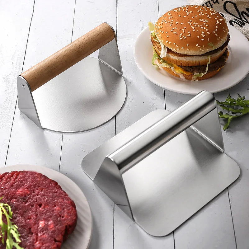 Stainless Steel Non-Stick Hamburger Press