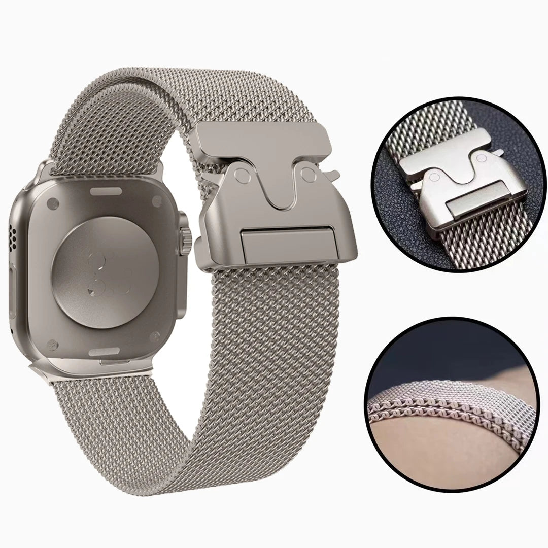 Metal Loop Bracelet for Apple Watch  44mm 40mm 49mm 45mm 41mm 42 46mm  iWatch series 9 8 7 6 SE Ultra 2 3 10