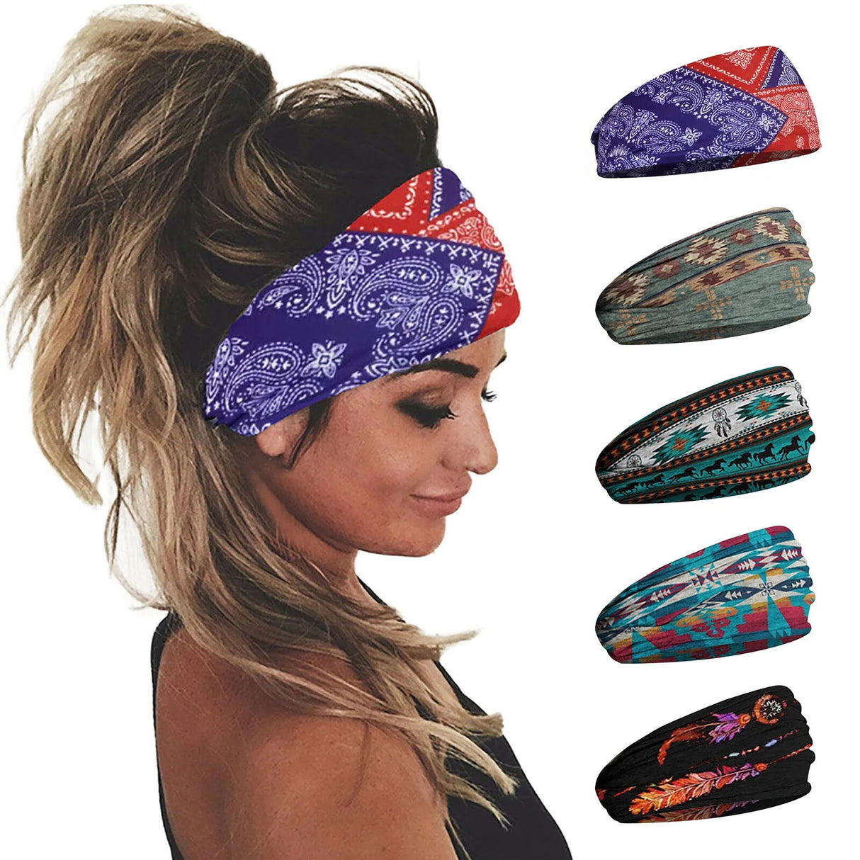 Women's Printed Head Band.