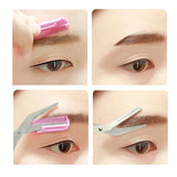 Stainless Steel Eyebrow Scissors with Comb