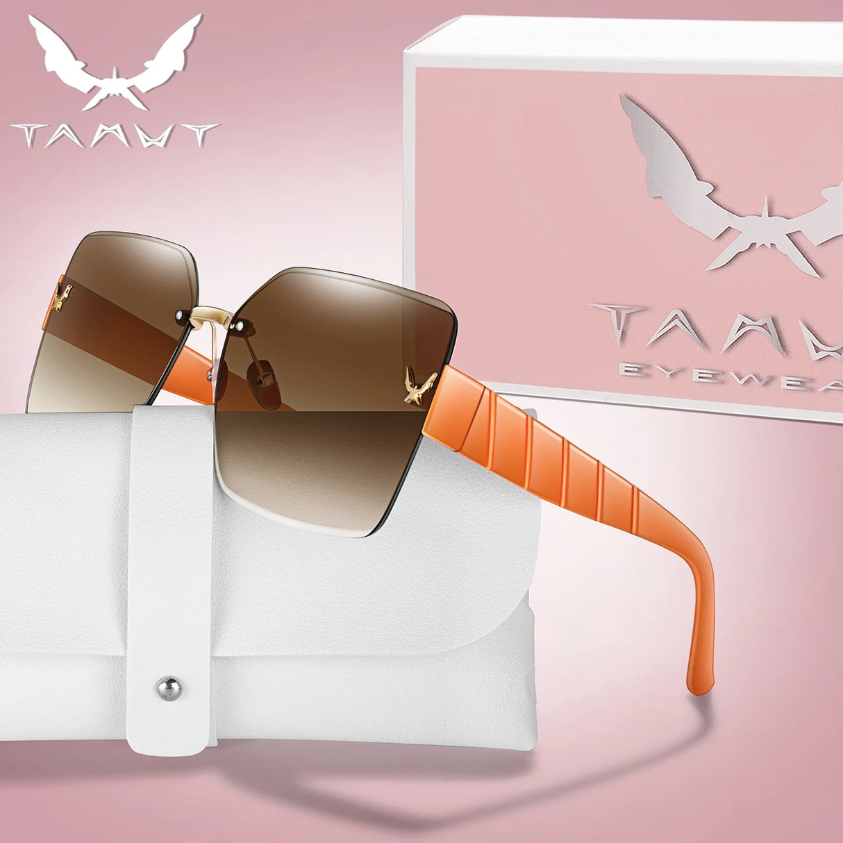 Men Or Women's UV Protection Rimless Sunglasses