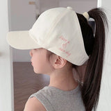Sporty Ponytail Cap With Snapback