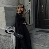Women's 3 Piece Off Shoulder Sleeveless Cropped Tank Top With Elastic Wide Leg Pant And Long Cardigan