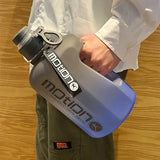 Plastic 2.4L Large Capacity Sports Water Bottle With Straw.