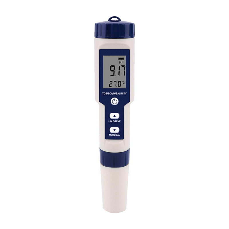 Digital PH Meter 10 in 1 Water Quality Monitor Tester PH/EC/TDS/Salinity/Thermometer Multi-parameter Testing Meter