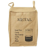 Folding Jute Organizer Storage Basket With Lids