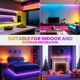 10M 20M 30M LED RGB Neon Flexible Waterproof\Bluetooth DC 24V Light Strip