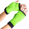 Women's Half Finger Acrylic Knitted Mittens
