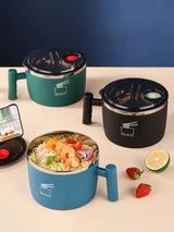 Stainless Steel Bowl With Lid For Instant Noodles
